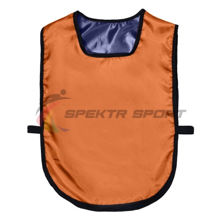 Купить Манишка футбольная двусторонняя универсальная Spektr Sport оранжево-синяя в Мариинске 